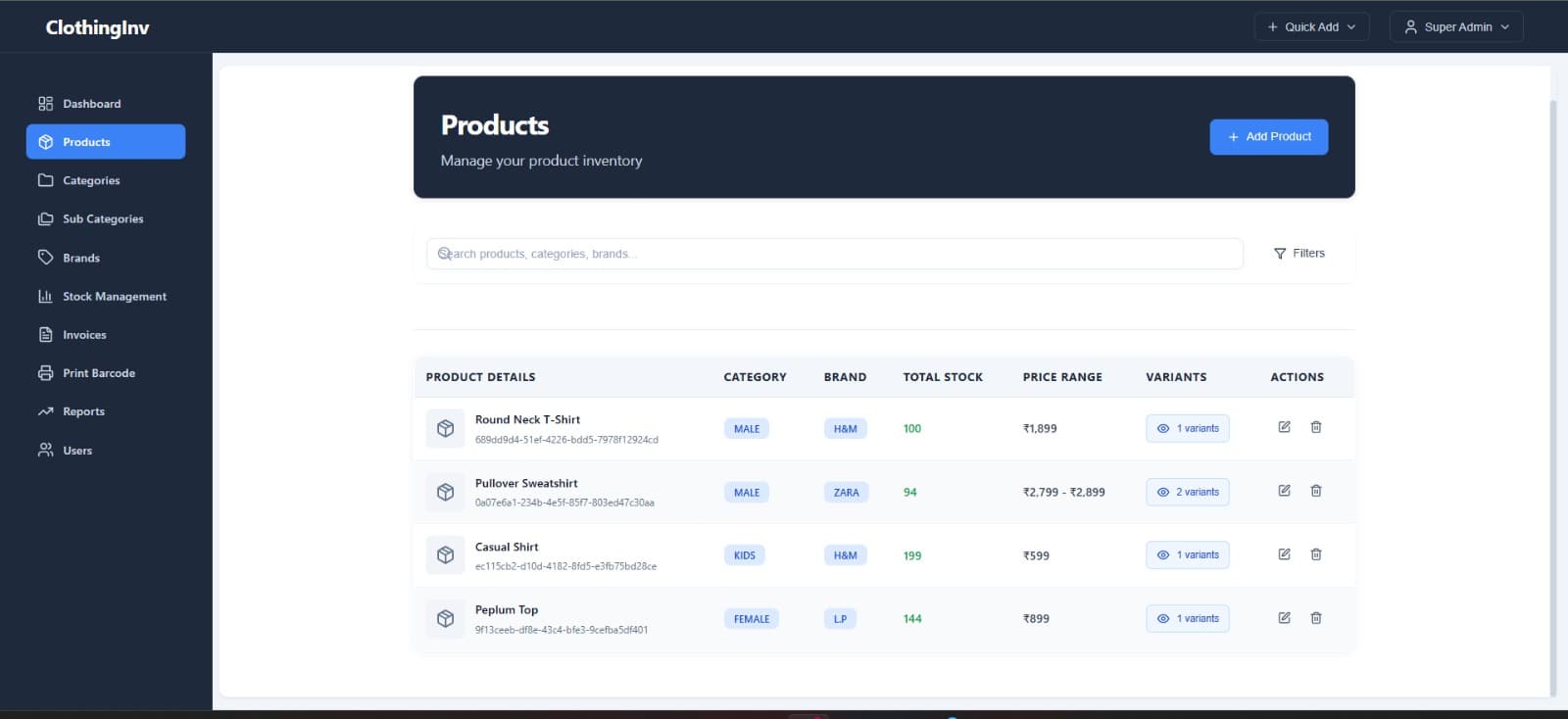 Blurred background for InvenTrack Pro — Inventory Management Platform Module 2